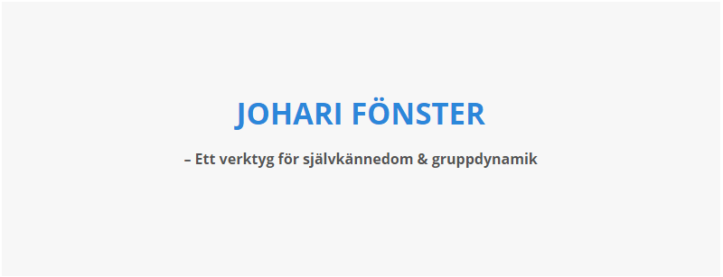 Johari Fönster